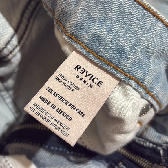 Revice Yin‎ Yang Crop Jeans Two Toned Front to Back Zipper Pants - Picture 4 of 8